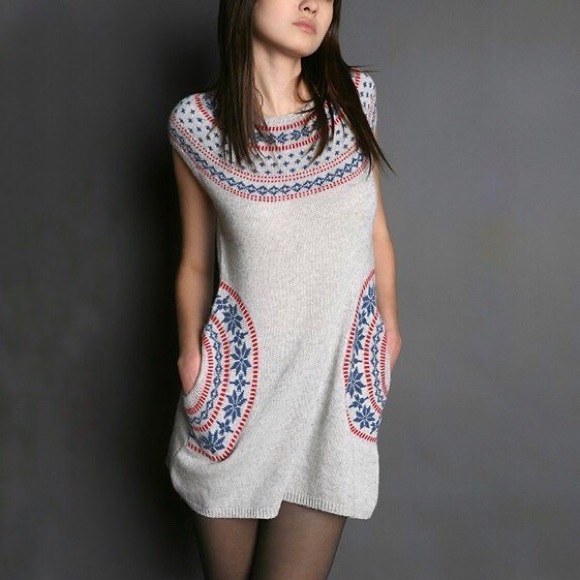 Urban Outfitters Dresses & Skirts - UO Tikirani Fair Isle Tunic Knit Sweater